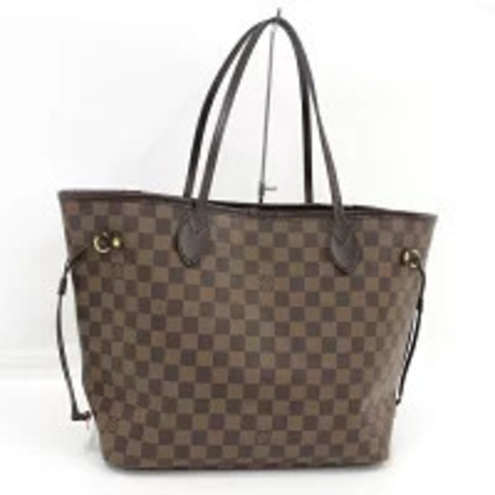 LOUIS VUITTON Neverfull Damier Ebene Brown Shoulder Bag